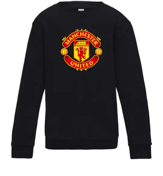 Детский Свитшот Manchester United logo Черный фото