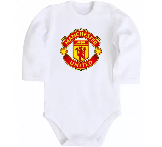 Детский боди Manchester United logo Белый фото