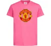 Детская футболка Manchester United logo Ярко-розовый фото
