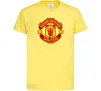 Детская футболка Manchester United logo Лимонный фото