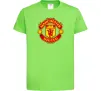 Детская футболка Manchester United logo Лаймовый фото