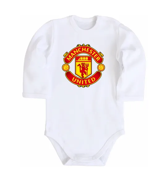 Дитячий бодік Manchester United logo Білий фото