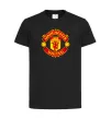 Дитяча футболка Manchester United logo Чорний фото