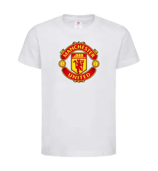 Дитяча футболка Manchester United logo Білий фото