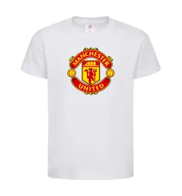 Детская футболка Manchester United logo Белый фото