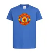 Дитяча футболка Manchester United logo Яскраво-синій фото