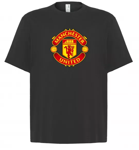 Футболка Оверсайз Manchester United logo Черный фото
