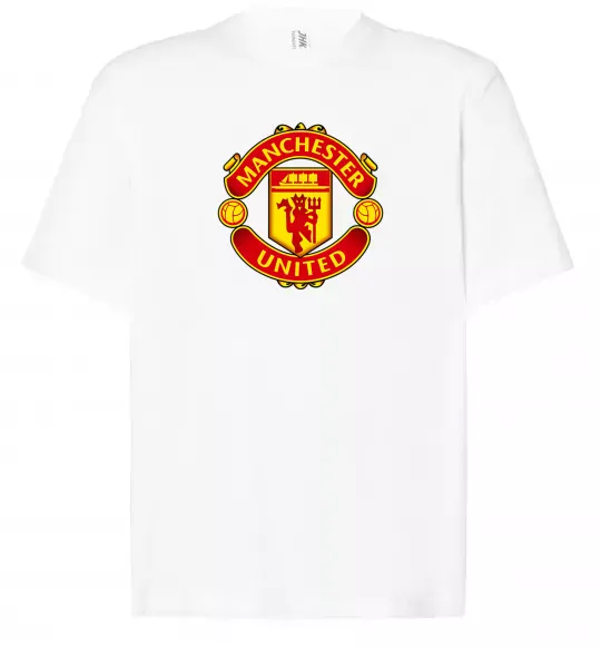 Футболка Оверсайз Manchester United logo Белый фото