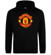 Мужская толстовка (худи) Manchester United logo Черный фото