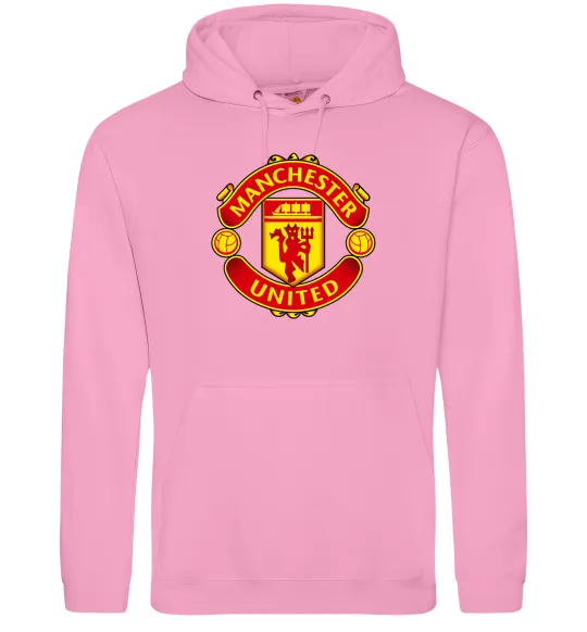 Жіноча толстовка (худі) Manchester United logo Рожевий фото