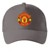 Кепка Manchester United logo Серый фото