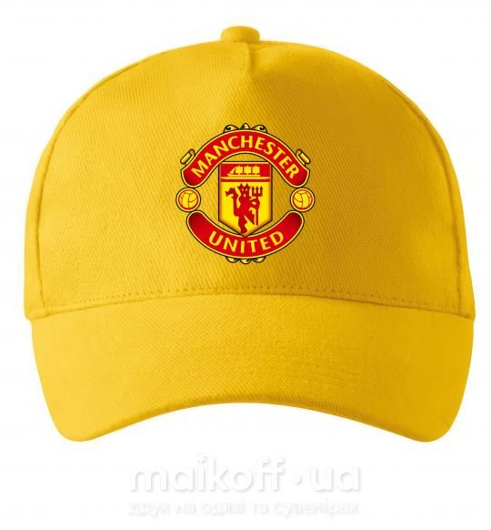 Кепка Manchester United logo Солнечно желтый фото
