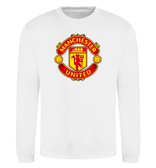 Світшот Manchester United logo Білий фото