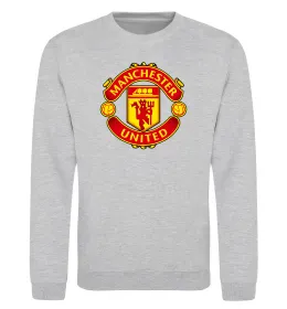 Світшот Manchester United logo Сірий меланж фото