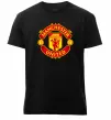 Мужская премиум футболка Manchester United logo Черный Мужская премиум футболка Manchester United logo Черный фото