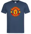 Мужская футболка Manchester United logo Темно-синий фото