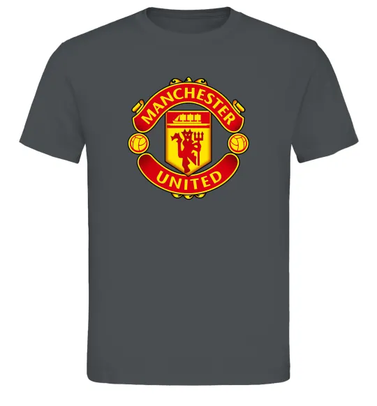 Мужская футболка Manchester United logo Графит фото