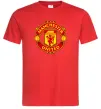 Мужская футболка Manchester United logo Красный фото
