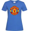 Жіноча футболка Manchester United logo Яскраво-синій фото