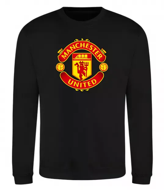 Свитшот Manchester United logo Черный фото