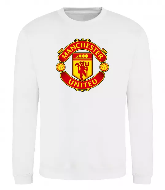 Свитшот Manchester United logo Белый фото