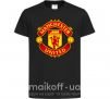 Дитяча футболка Manchester United logo Чорний фото