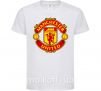 Детская футболка Manchester United logo Белый фото