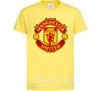 Дитяча футболка Manchester United logo Лимонний фото