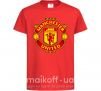 Детская футболка Manchester United logo Красный фото