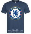 Чоловіча футболка Chelsea FC logo Темно-синій фото