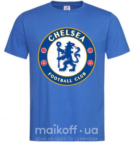 Мужская футболка Chelsea FC logo Ярко-синий фото
