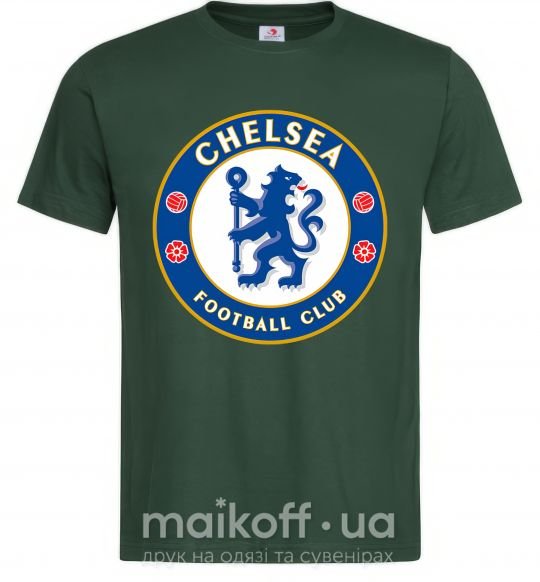 Чоловіча футболка Chelsea FC logo Темно-зелений фото