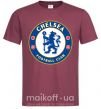 Чоловіча футболка Chelsea FC logo Бордовий фото