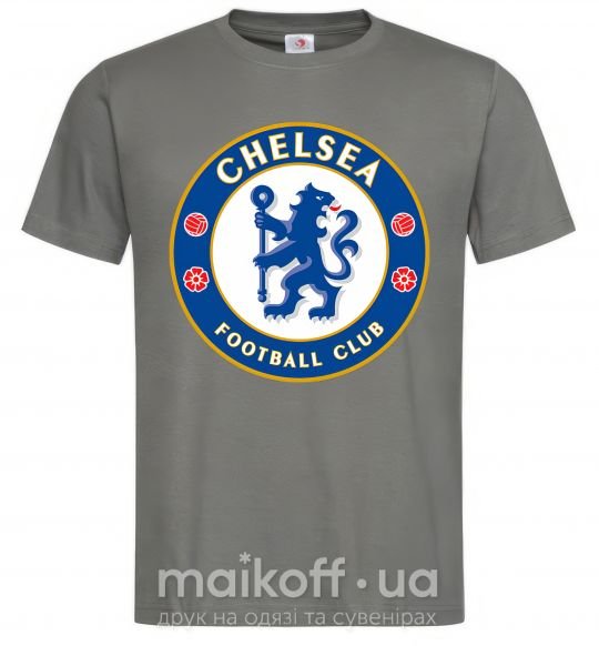 Мужская футболка Chelsea FC logo Графит фото