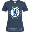 Женская футболка Chelsea FC logo Темно-синий фото