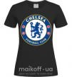 Жіноча футболка Chelsea FC logo Чорний фото