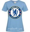 Женская футболка Chelsea FC logo Голубой фото