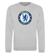 Свитшот Chelsea FC logo Серый меланж фото