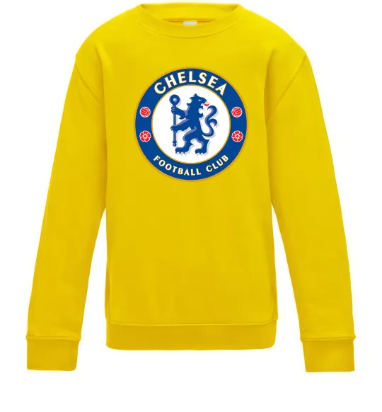 Детский Свитшот Chelsea FC logo Солнечно желтый фото
