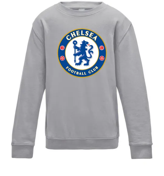 Детский Свитшот Chelsea FC logo Серый меланж фото