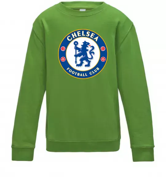Детский Свитшот Chelsea FC logo Лаймовый фото