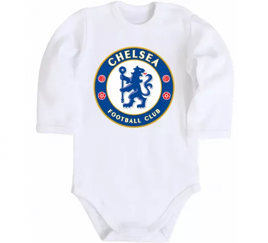 Дитячий бодік Chelsea FC logo Білий фото