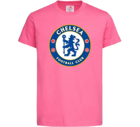 Дитяча футболка Chelsea FC logo Яскраво-рожевий фото