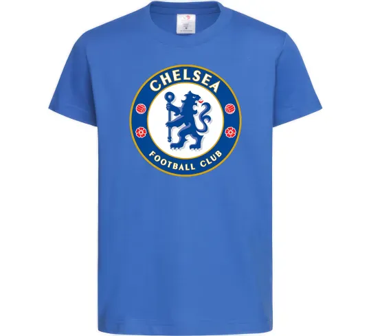 Дитяча футболка Chelsea FC logo Яскраво-синій фото
