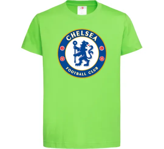 Дитяча футболка Chelsea FC logo Лаймовий фото
