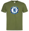 Мужская футболка Chelsea FC logo Оливковый фото