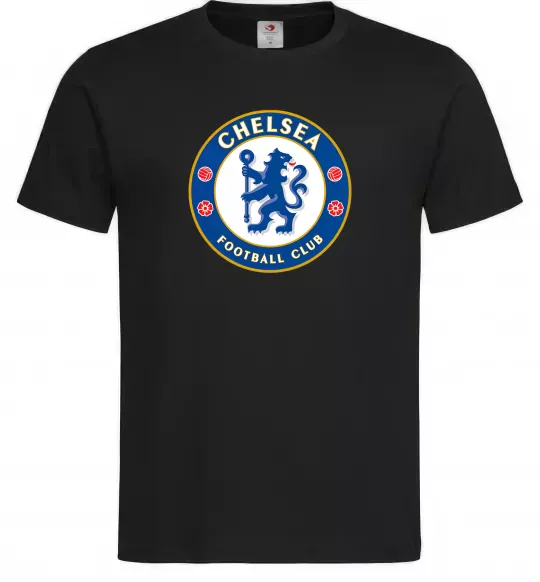 Мужская футболка Chelsea FC logo Черный фото