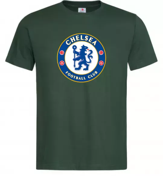 Мужская футболка Chelsea FC logo Темно-зеленый фото