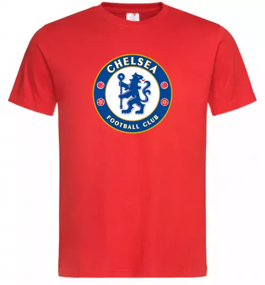 Мужская футболка Chelsea FC logo Красный фото