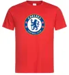 Мужская футболка Chelsea FC logo Красный фото
